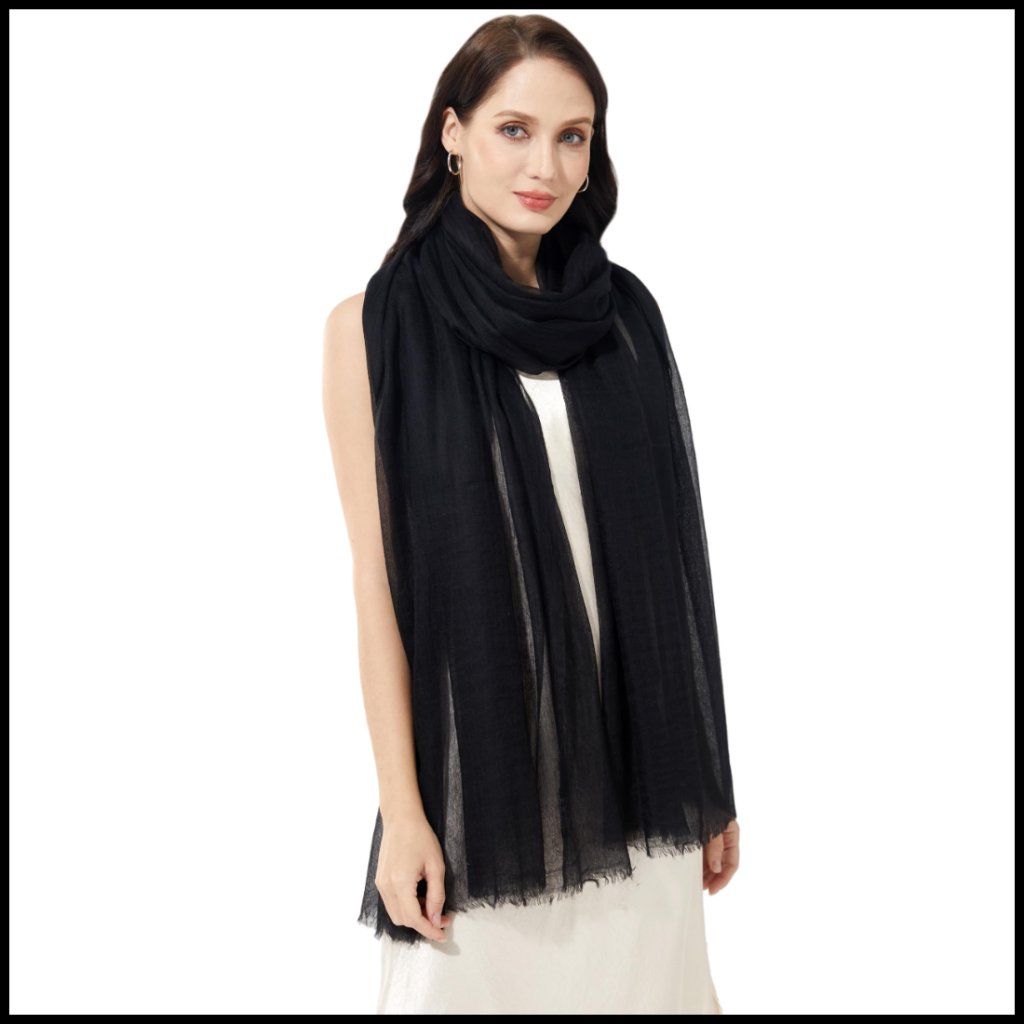 Buttery Soft Cashmere Wrap Shawl Lightweight Travel Stole Elegant Extra Large